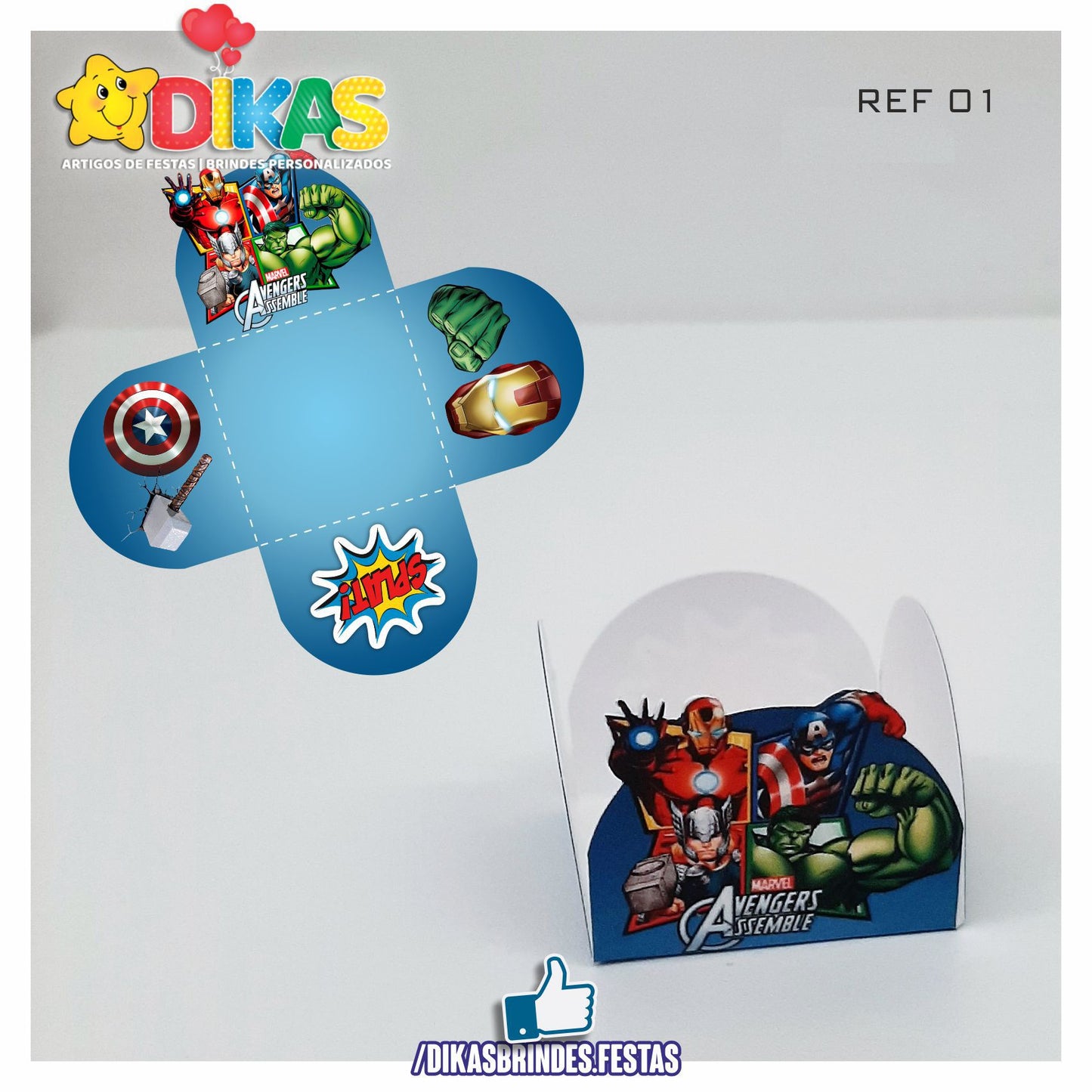 PORTA-FORMINHAS TEMÁTICAS  - AVENGERS