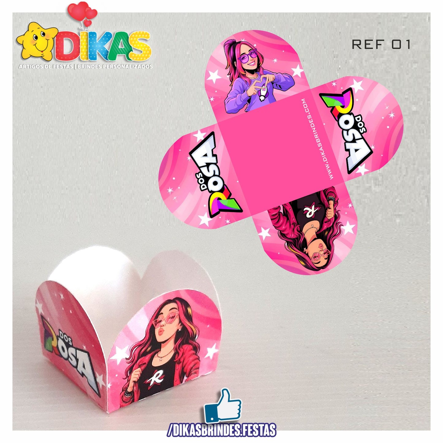 PORTA-FORMINHAS TEMÁTICAS  - GRUPO DOS ROSA