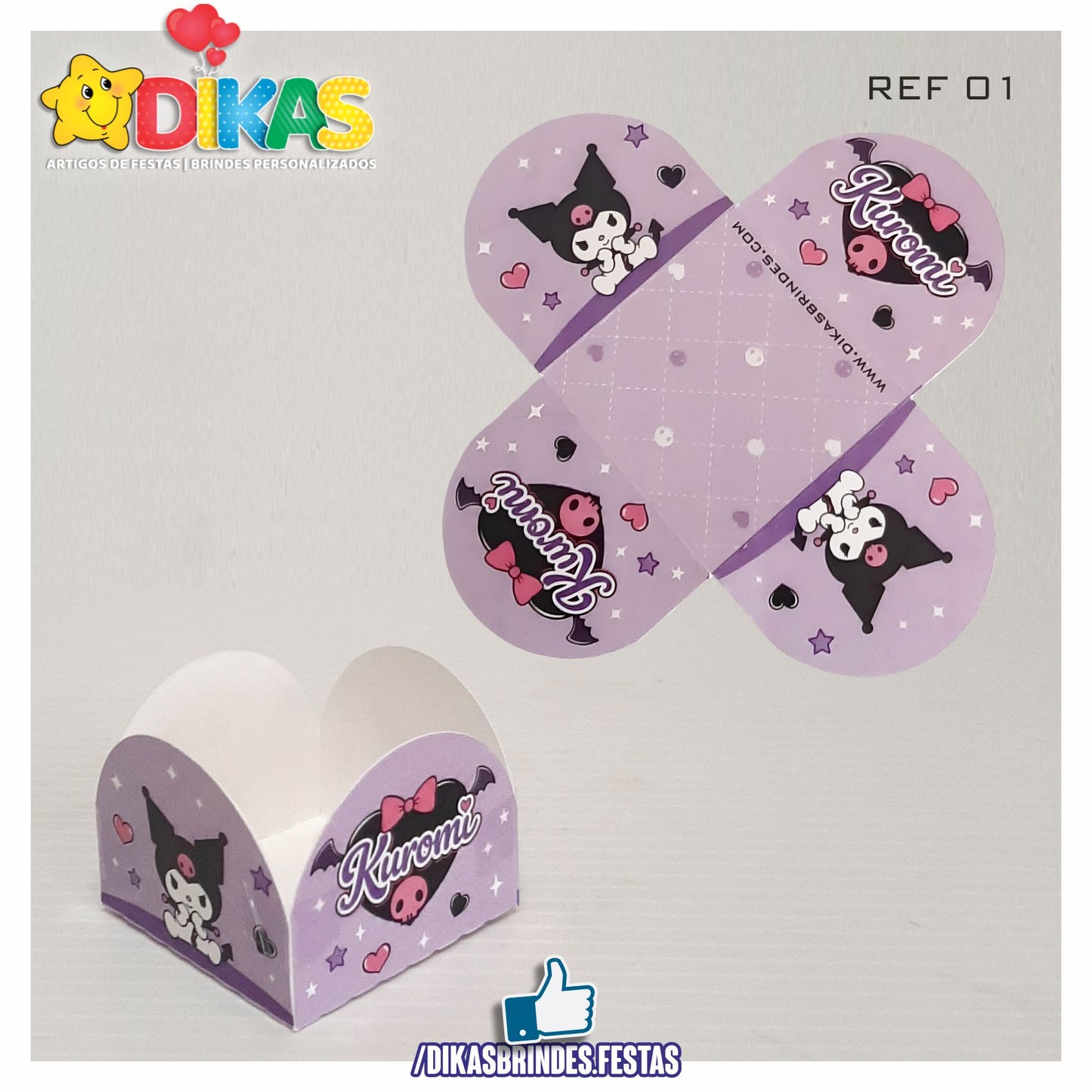 PORTA-FORMINHAS TEMÁTICAS  - KUROMI