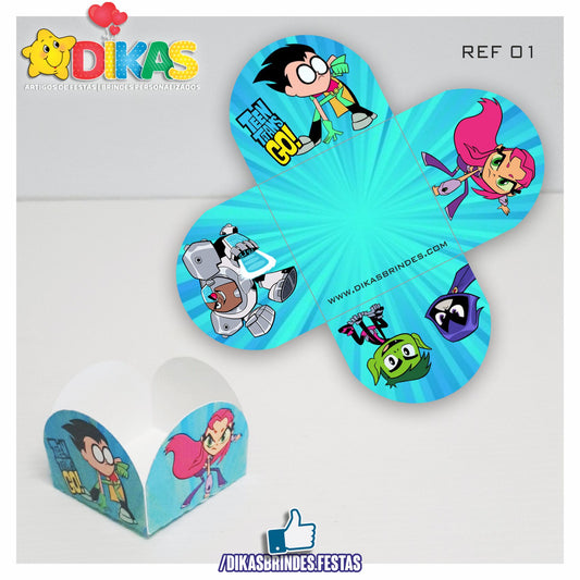 PORTA-FORMINHAS TEMÁTICAS  - TEEN TITANS GO
