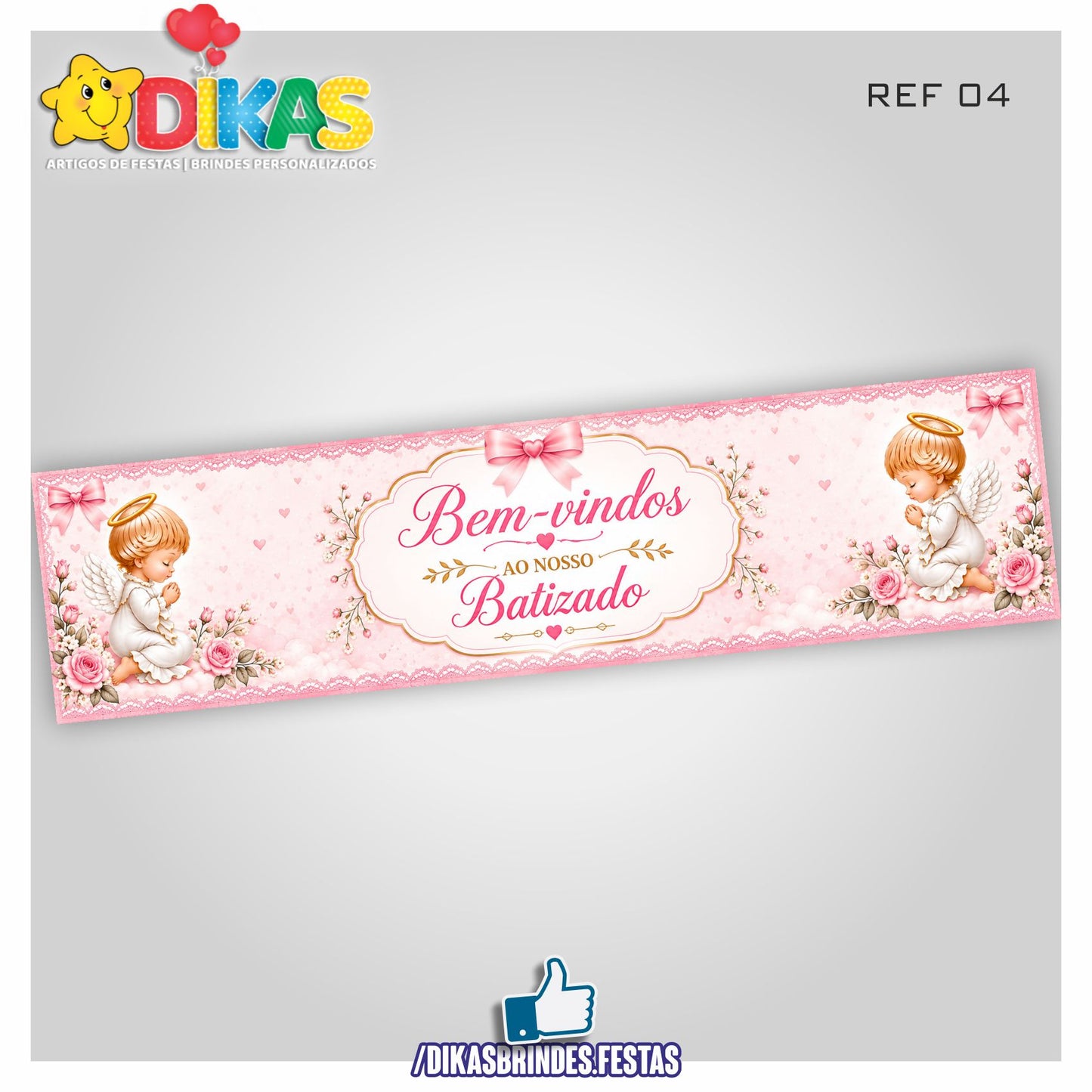 FAIXA TEMÁTICA E/OU PERSONALIZADA - BATIZADO