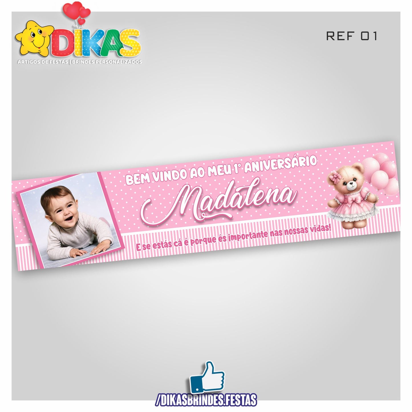 FAIXA TEMÁTICA E/OU PERSONALIZADA - BEBÉ