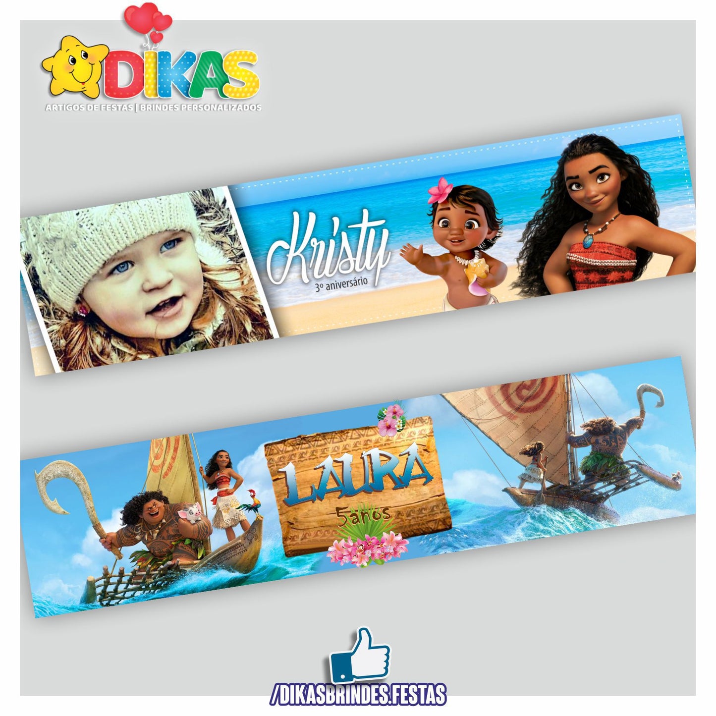 FAIXA TEMÁTICA E/OU PERSONALIZADA - VAIANA