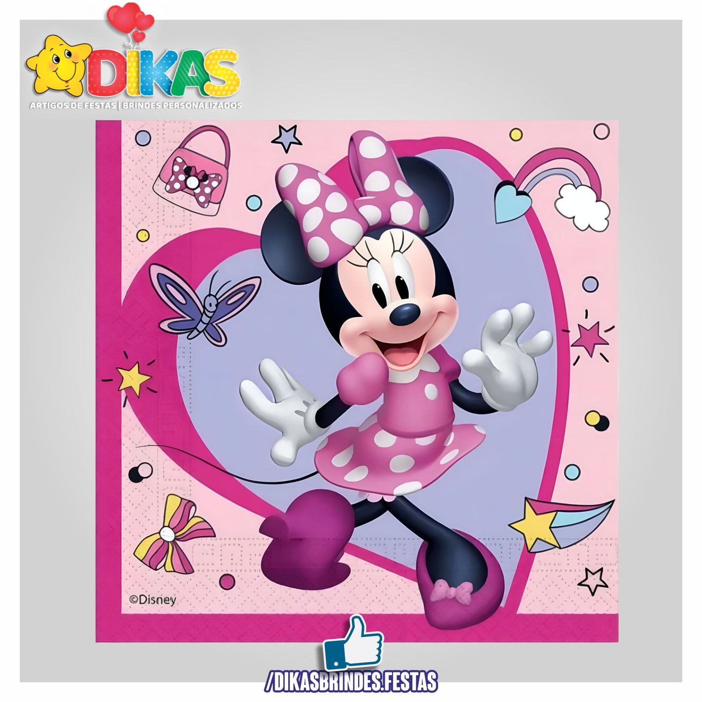 GUARDANAPOS MINNIE ROSA