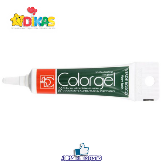 CORANTE EM GEL COLORGEL -  VERDE ESCURO