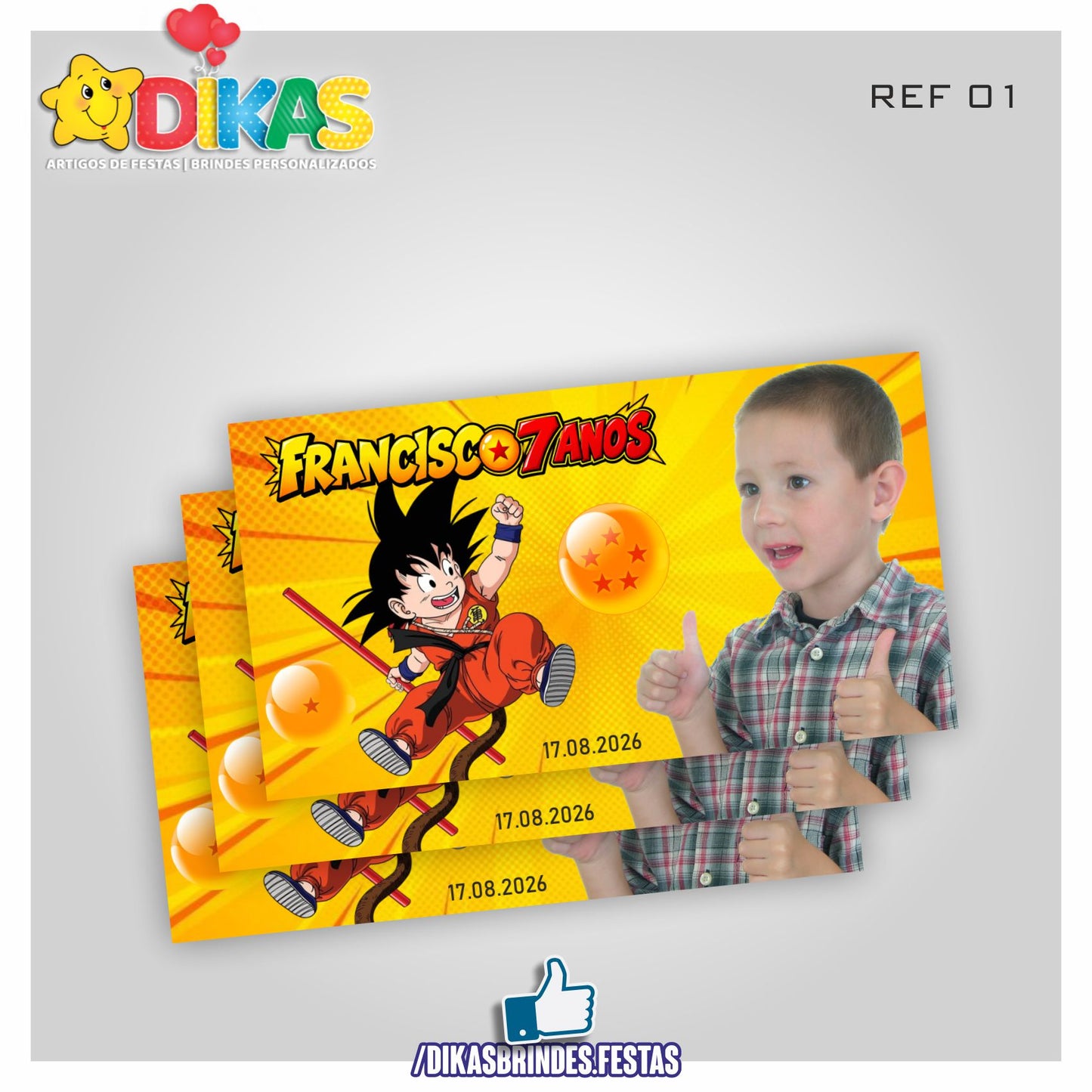 IMAN PERSONALIZADO - DRAGON BALL