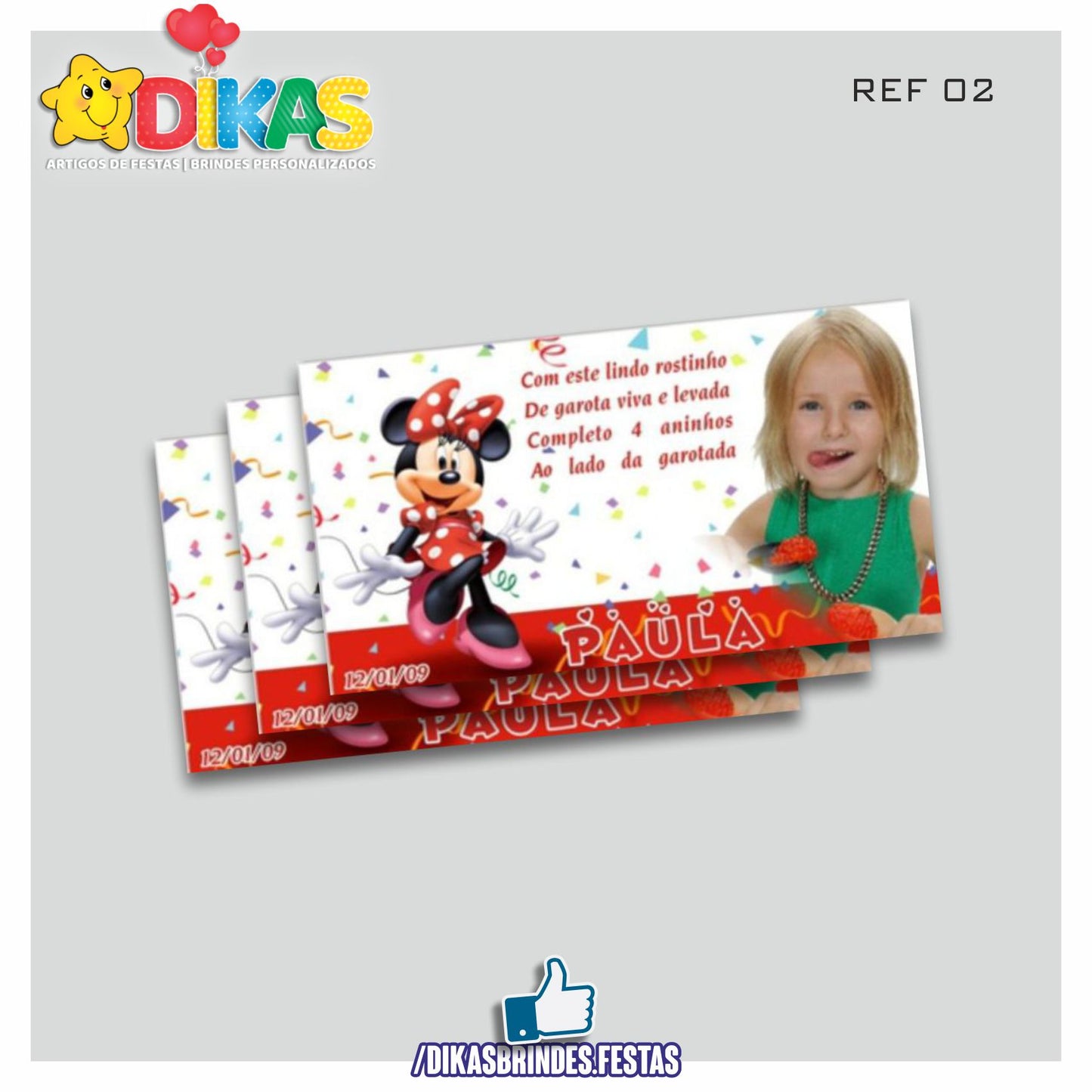 IMAN PERSONALIZADO - MINNIE VERMELHA