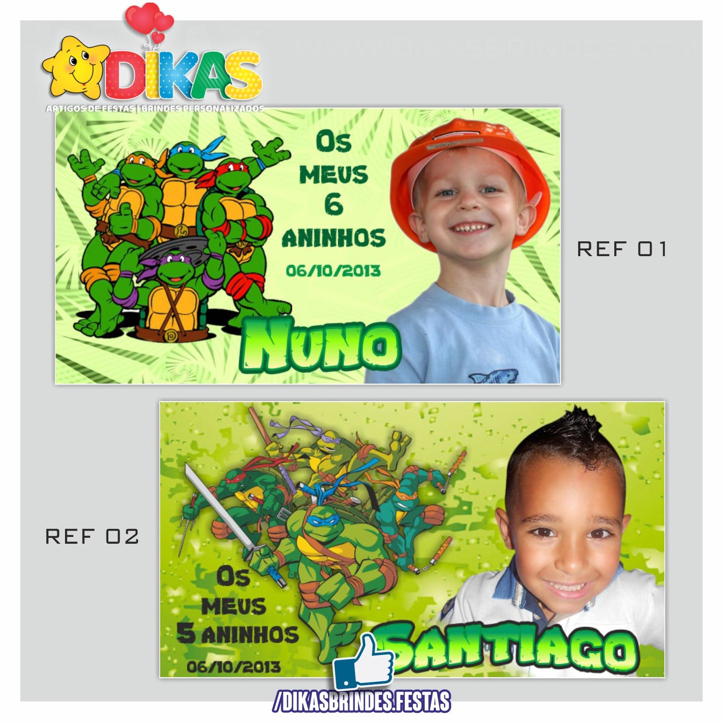 IMAN PERSONALIZADO - TARTARUGAS NINJA
