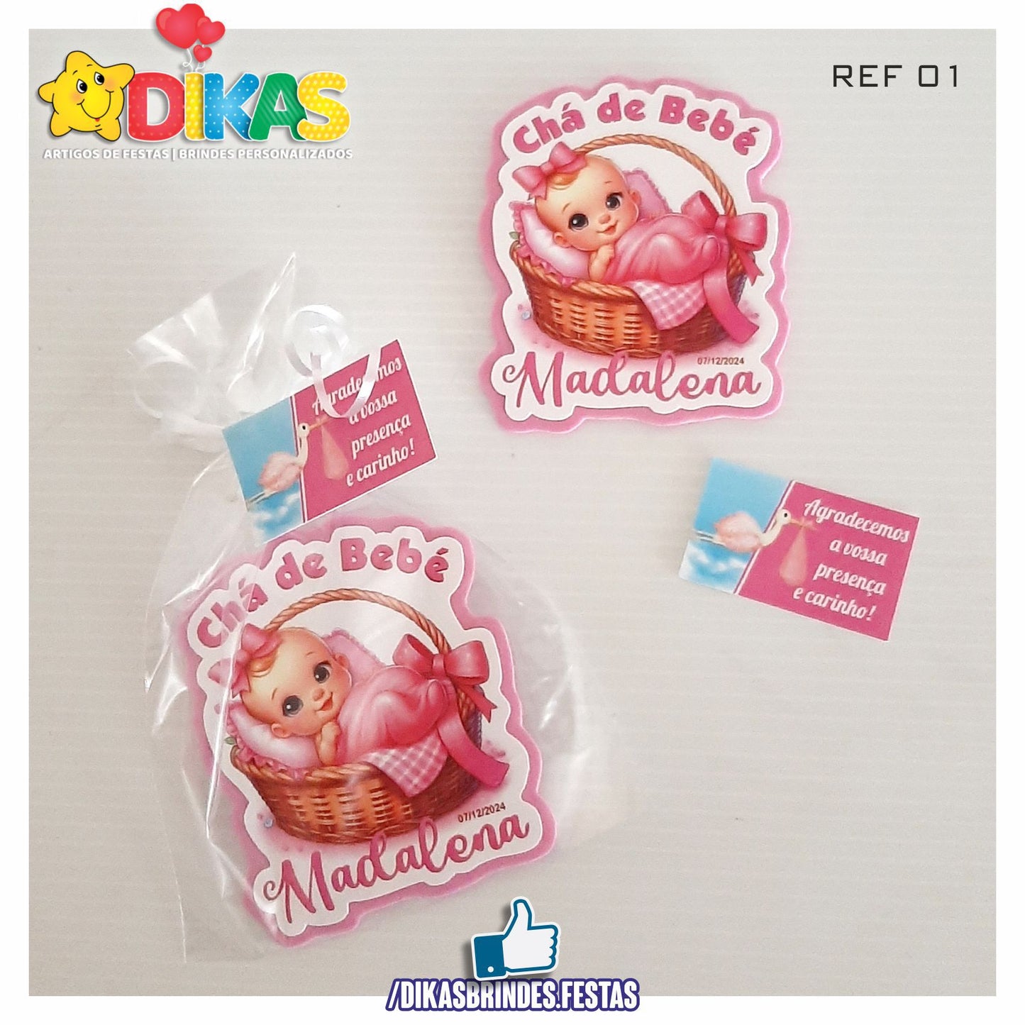 IMAN ARTESANAL PERSONALIZADO - BEBÉ