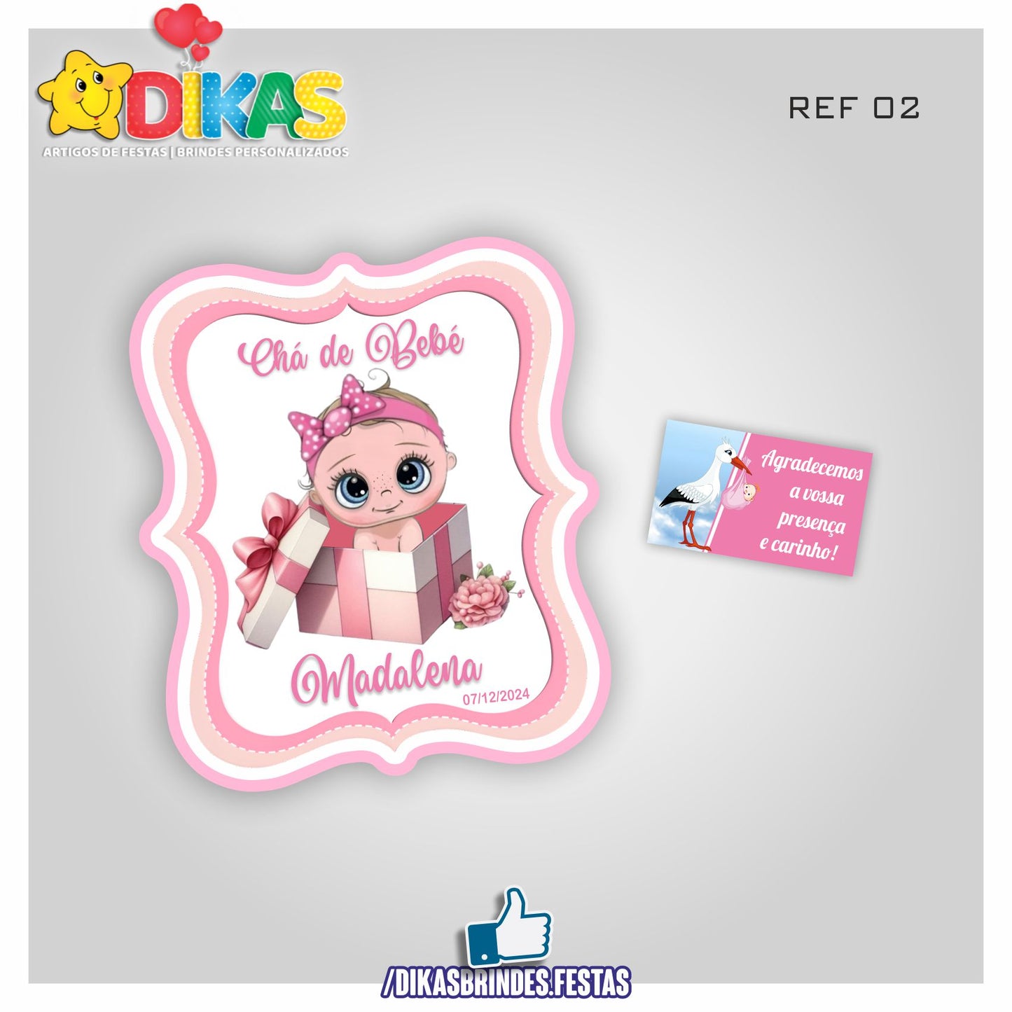 IMAN ARTESANAL PERSONALIZADO - BEBÉ