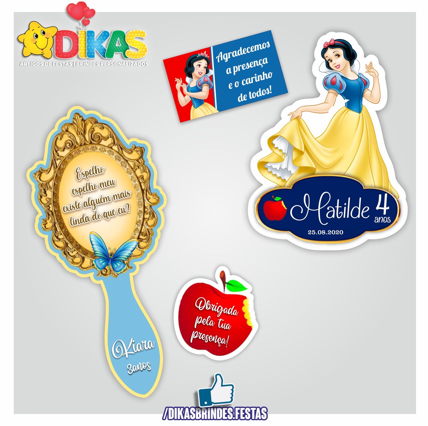 IMAN ARTESANAL PERSONALIZADO - BRANCA DE NEVE