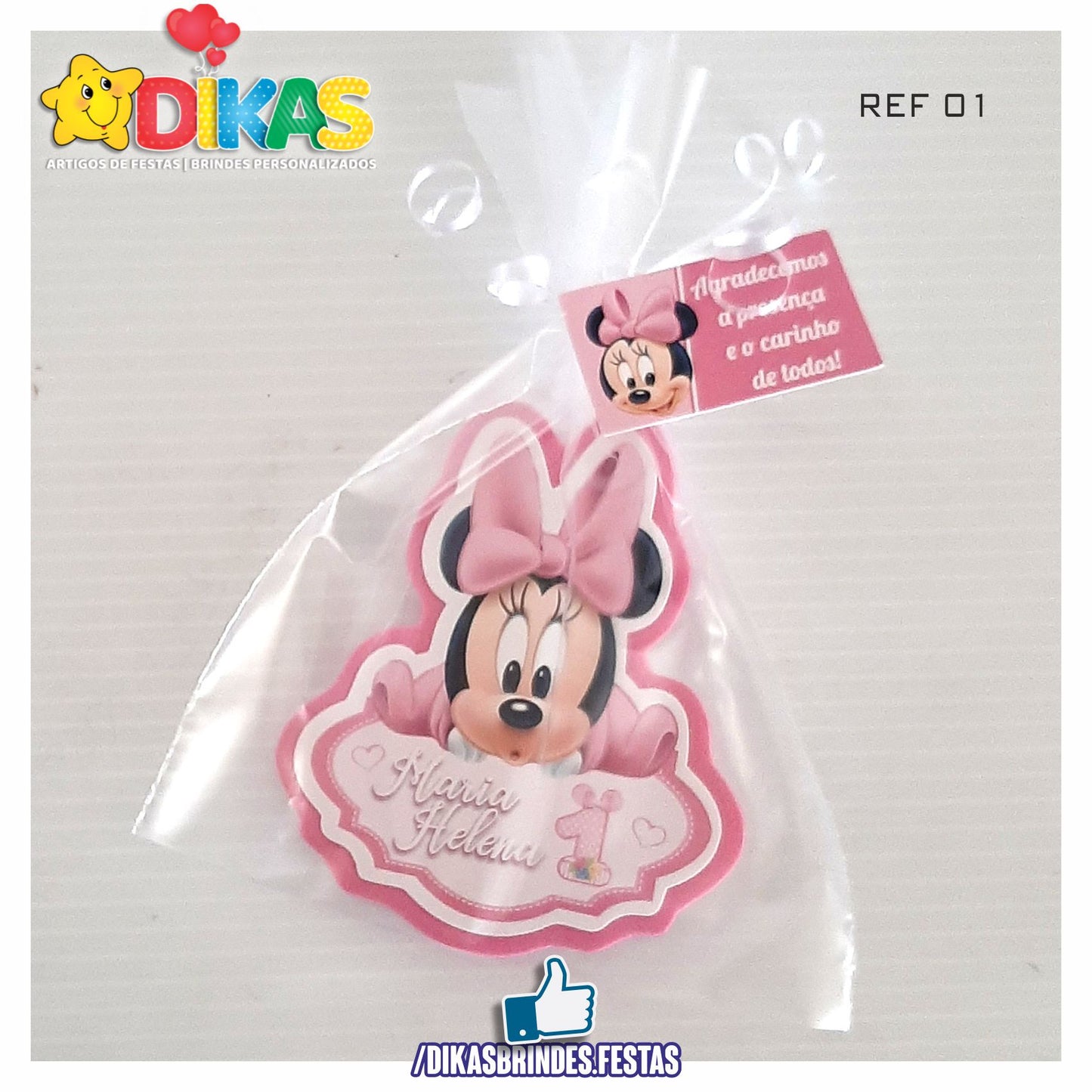 IMAN ARTESANAL PERSONALIZADO - MINNIE BABY