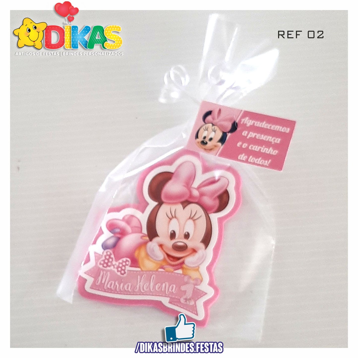 IMAN ARTESANAL PERSONALIZADO - MINNIE BABY