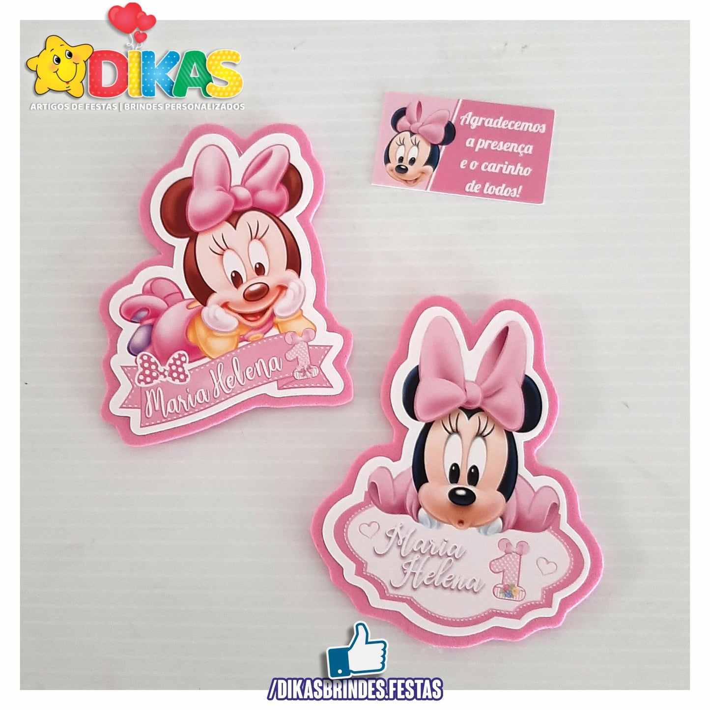 IMAN ARTESANAL PERSONALIZADO - MINNIE BABY