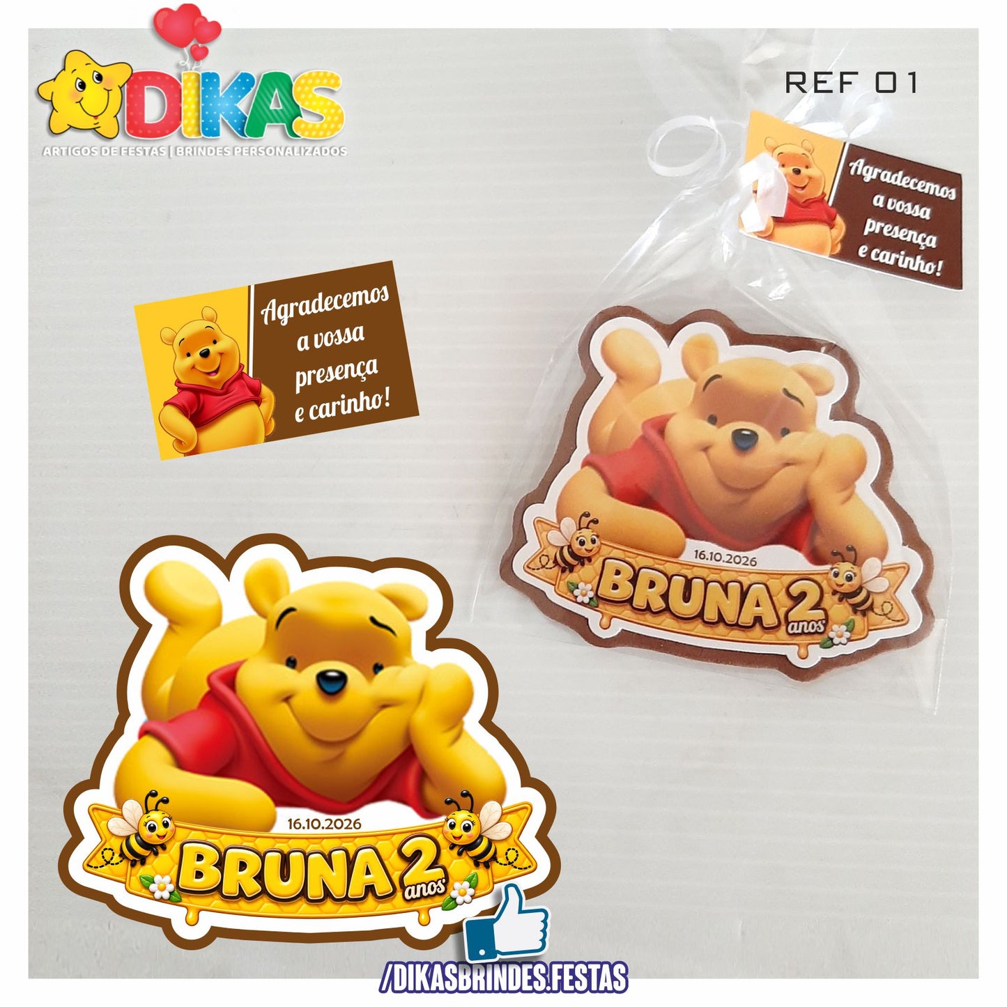 IMAN ARTESANAL PERSONALIZADO - POOH