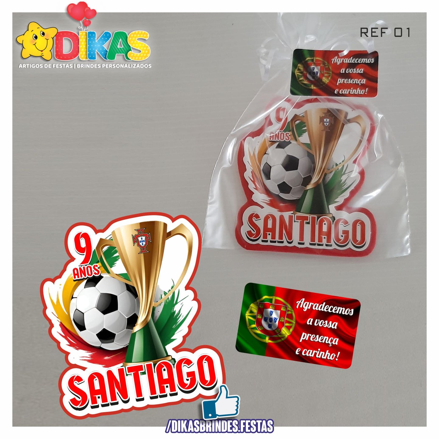 IMAN ARTESANAL PERSONALIZADO - FUTEBOL PORTUGAL