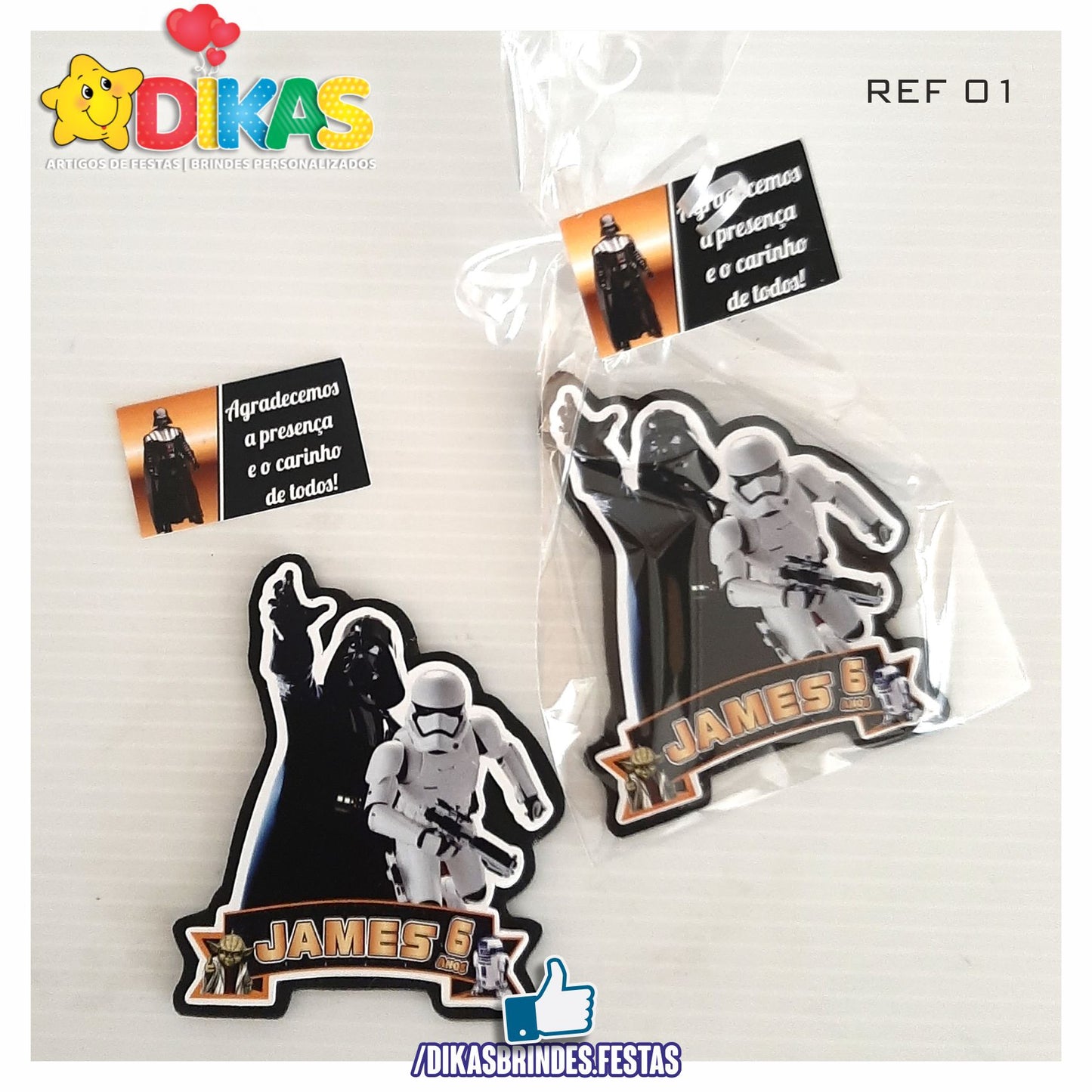 IMAN ARTESANAL PERSONALIZADO - STAR WARS