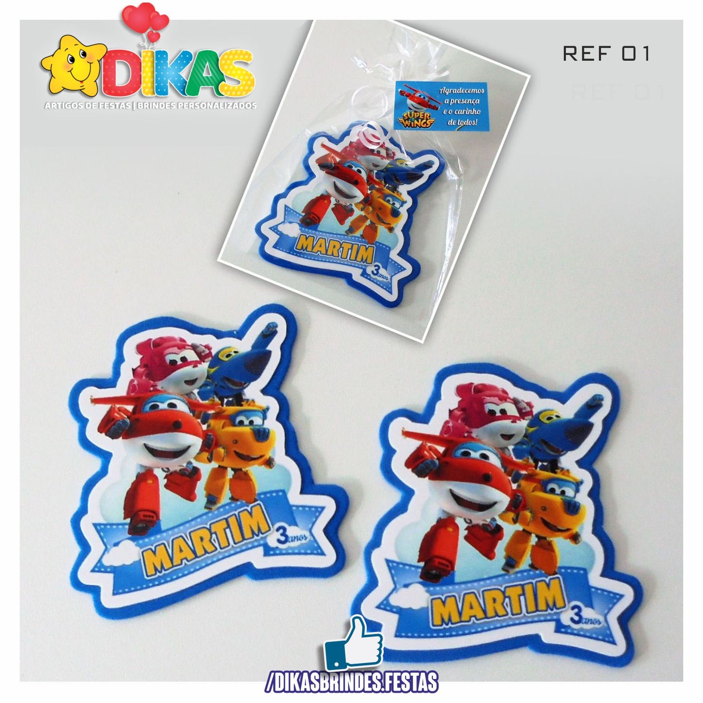 IMAN ARTESANAL PERSONALIZADO - SUPER WINGS