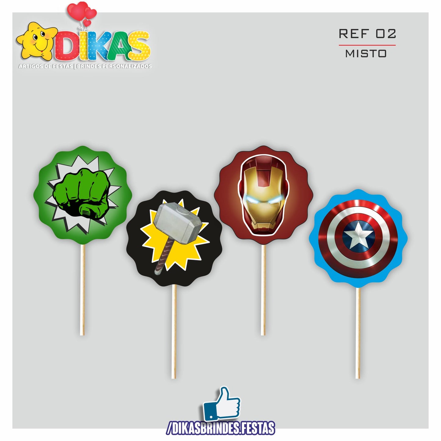 TOPPERS SIMPLES - AVENGERS