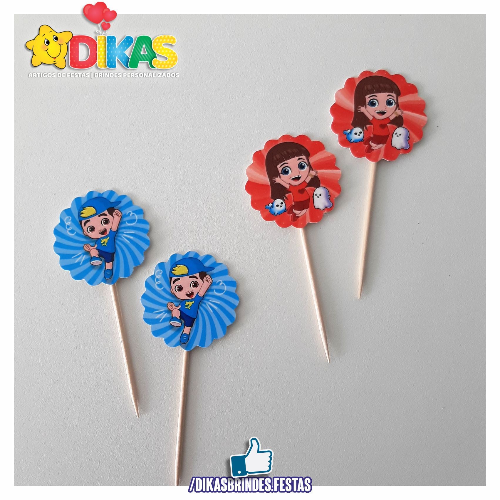 TOPPERS SIMPLES - LUCCAS NETO – dikasbrindes