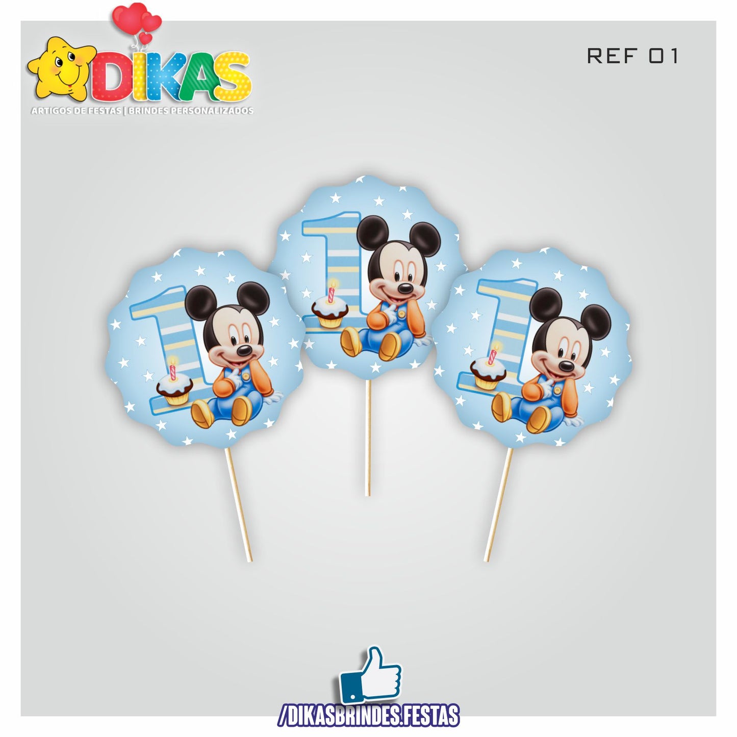 TOPPERS SIMPLES - MICKEY BABY