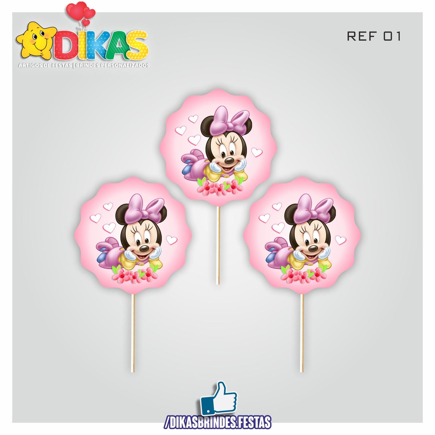 TOPPERS SIMPLES - MINNIE BABY