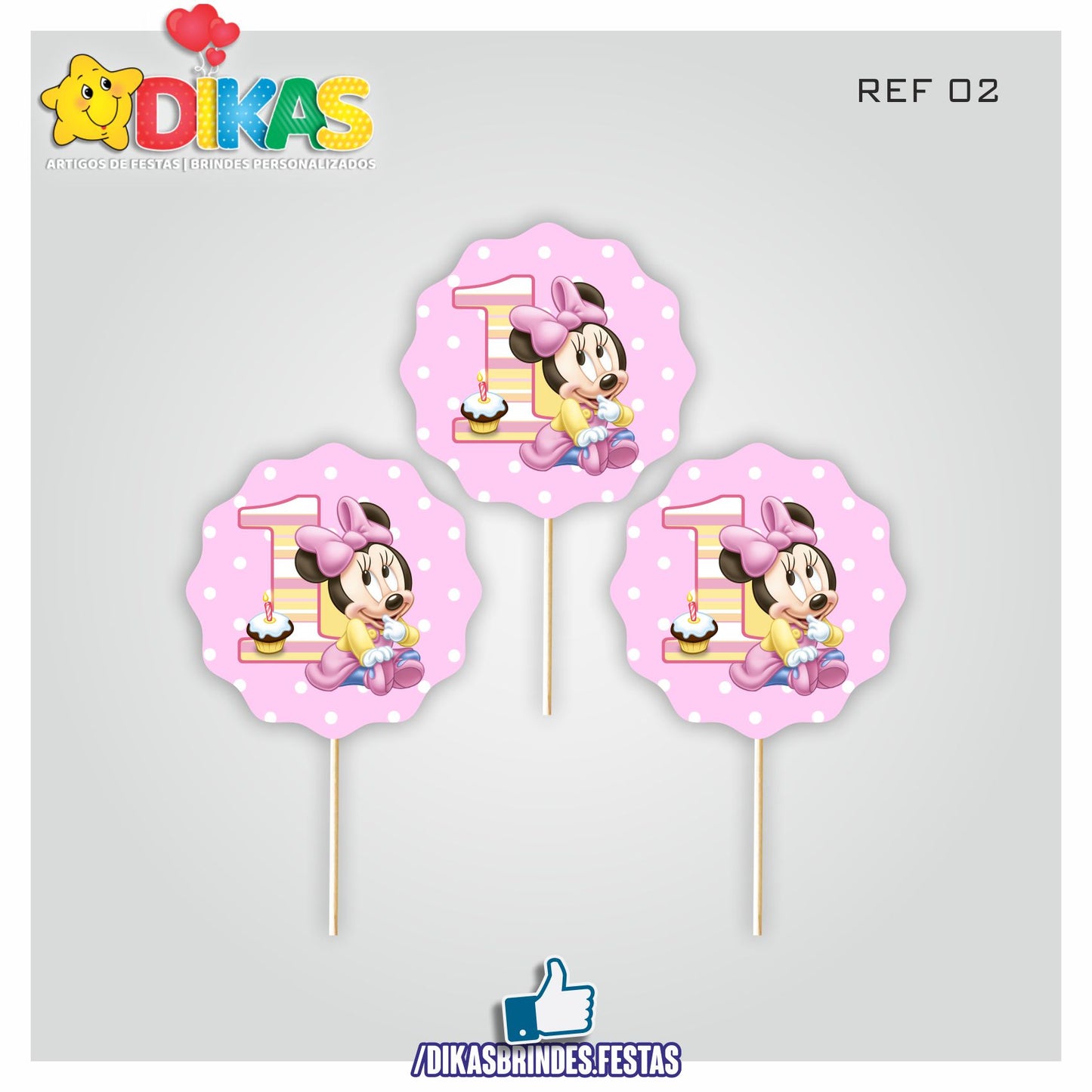 TOPPERS SIMPLES - MINNIE BABY