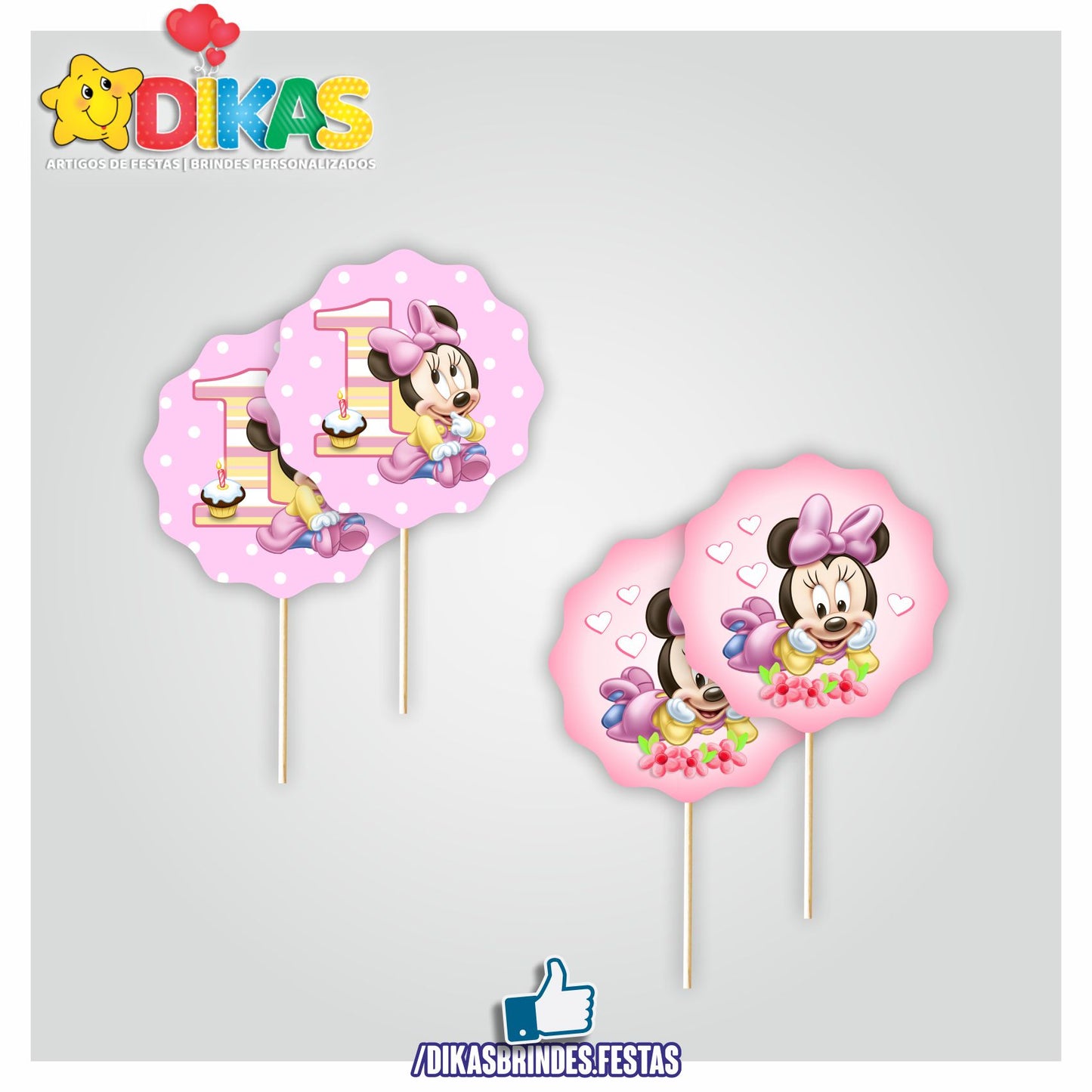 TOPPERS SIMPLES - MINNIE BABY