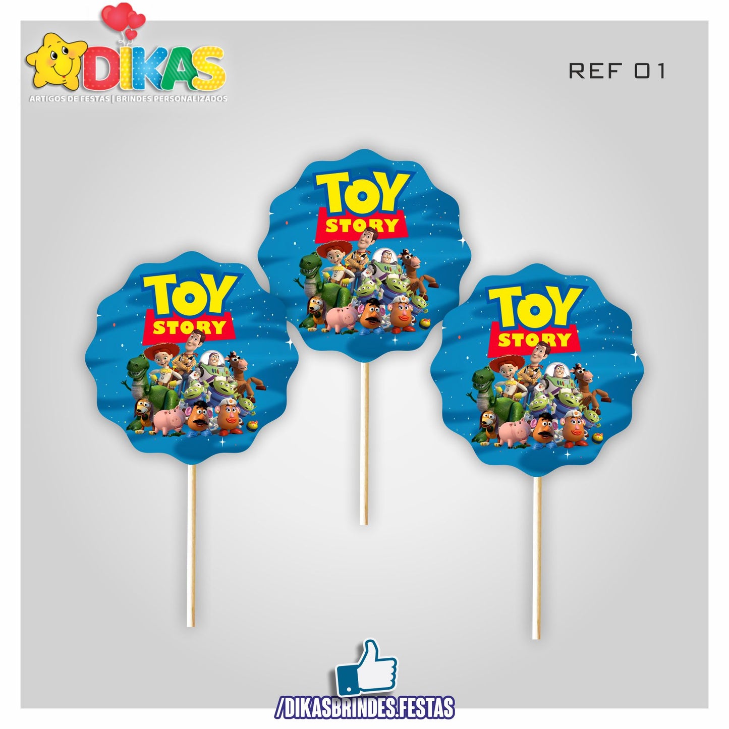 TOPPERS SIMPLES - TOY STORY