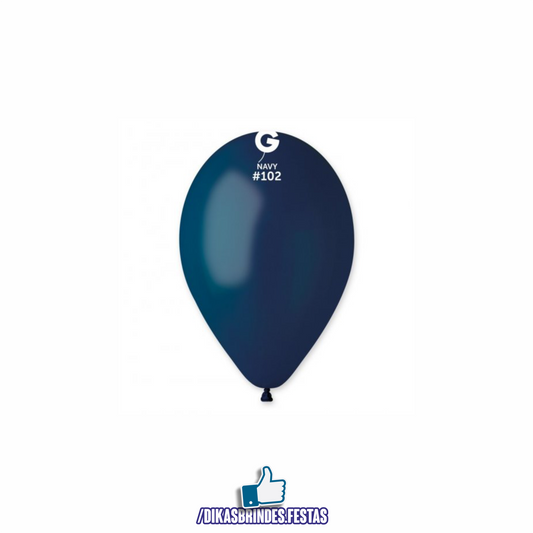 BALÃO LÁTEX AZUL NAVY - 12"