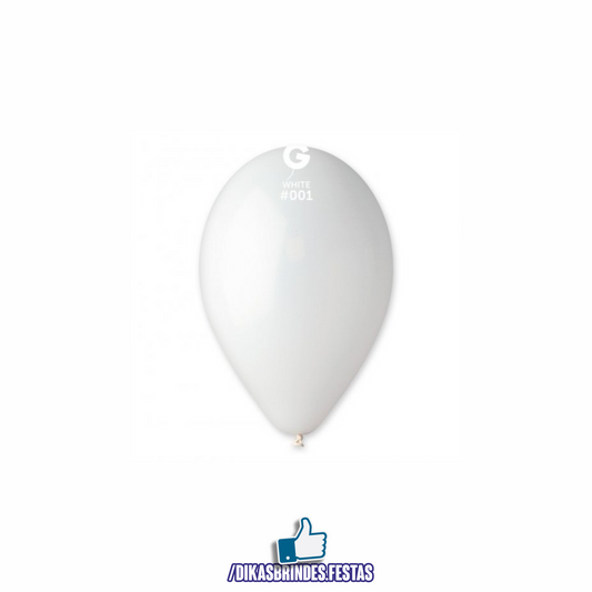 BALÃO LÁTEX BRANCO - 12"