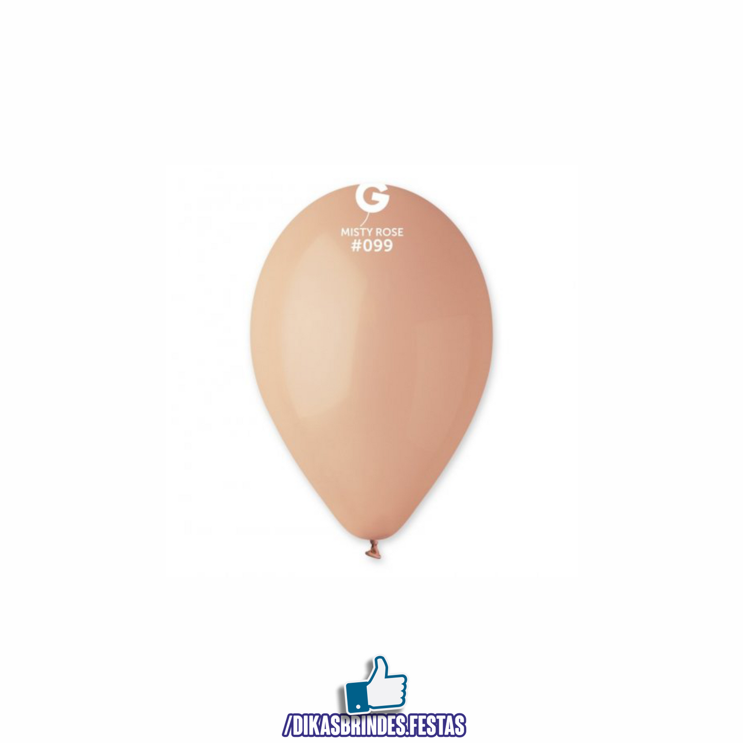 BALÃO LÁTEX MISTY ROSE 12" - SACO COM 100