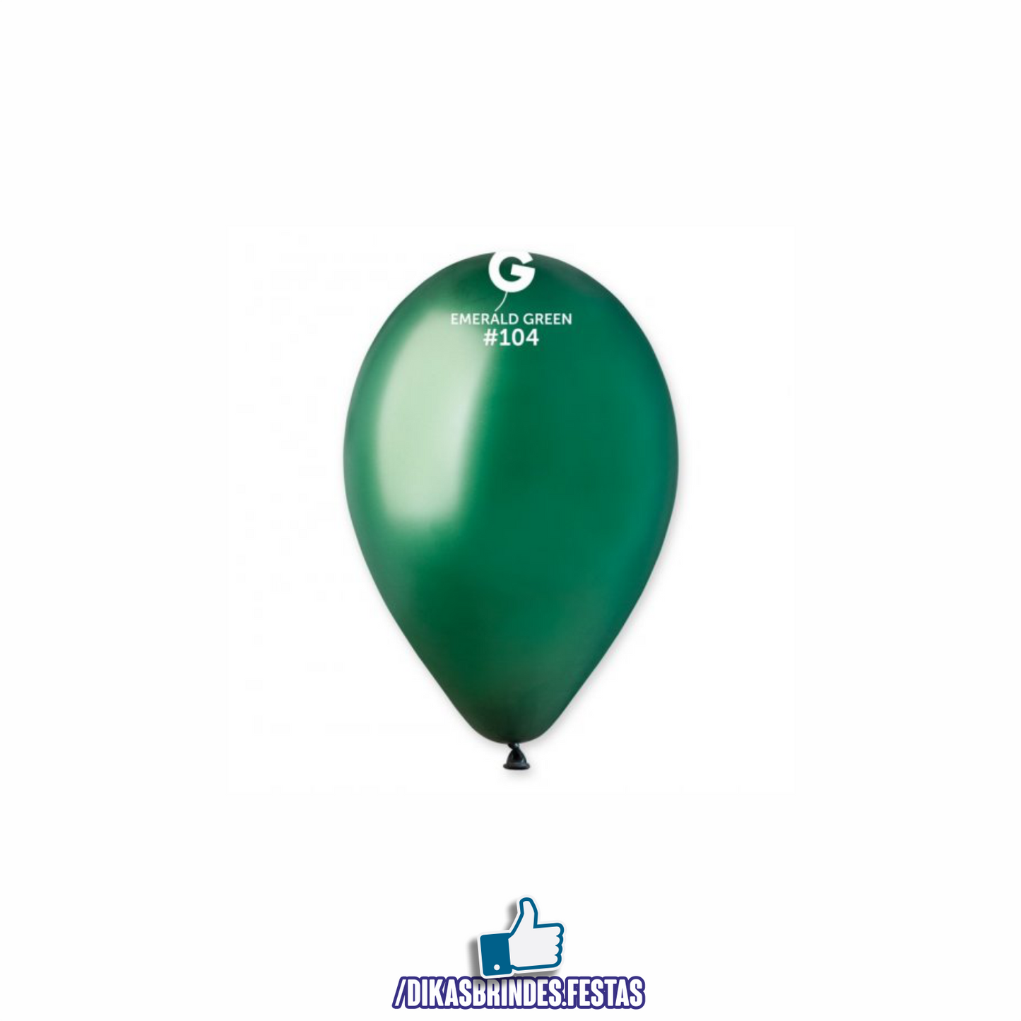 BALÃO LÁTEX VERDE ESMERALDA - 12"