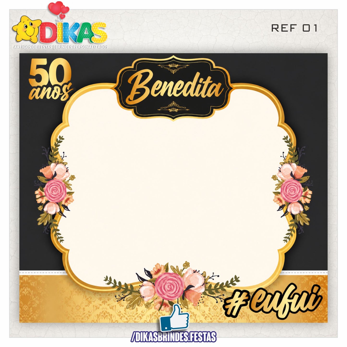 MOLDURA PARA FOTOS - 50 ANOS