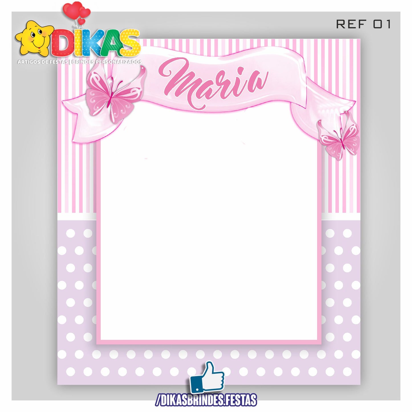MOLDURA PARA FOTOS - BORBOLETA / JARDM ENCANTADO