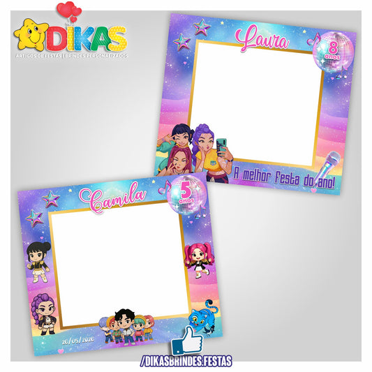 MOLDURA PARA FOTOS - GUERREIRAS DO K-POP