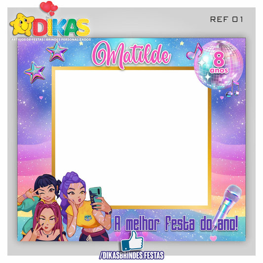 MOLDURA PARA FOTOS - GUERREIRAS DO K-POP