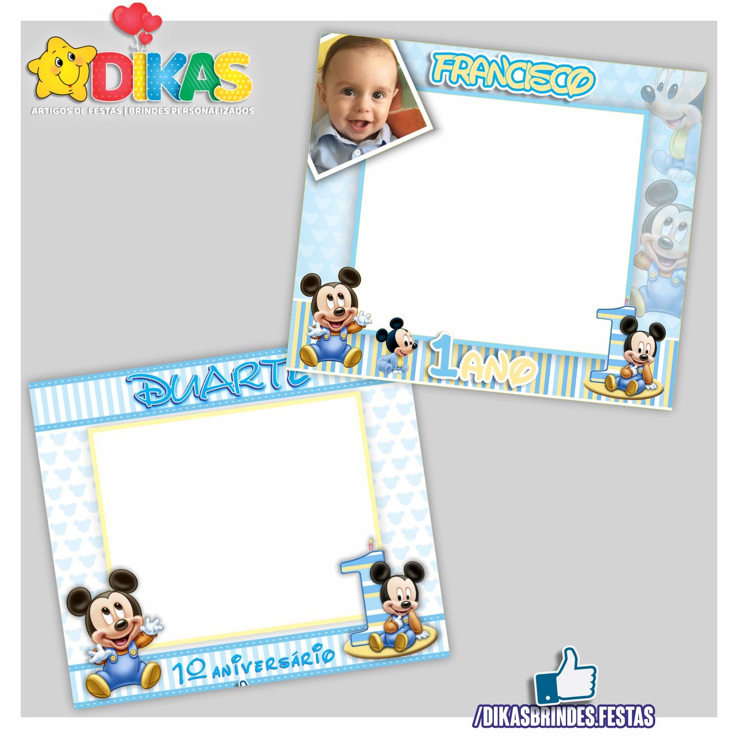 MOLDURA PARA FOTOS - MICKEY BABY