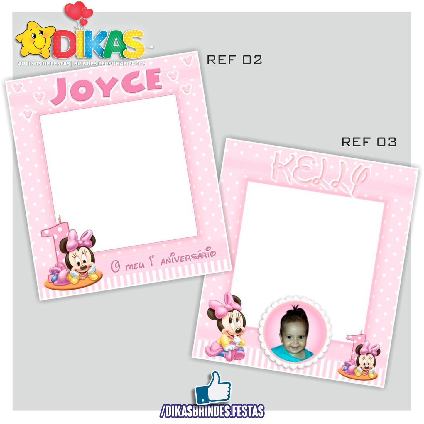 MOLDURA PARA FOTOS - MINNIE BABY