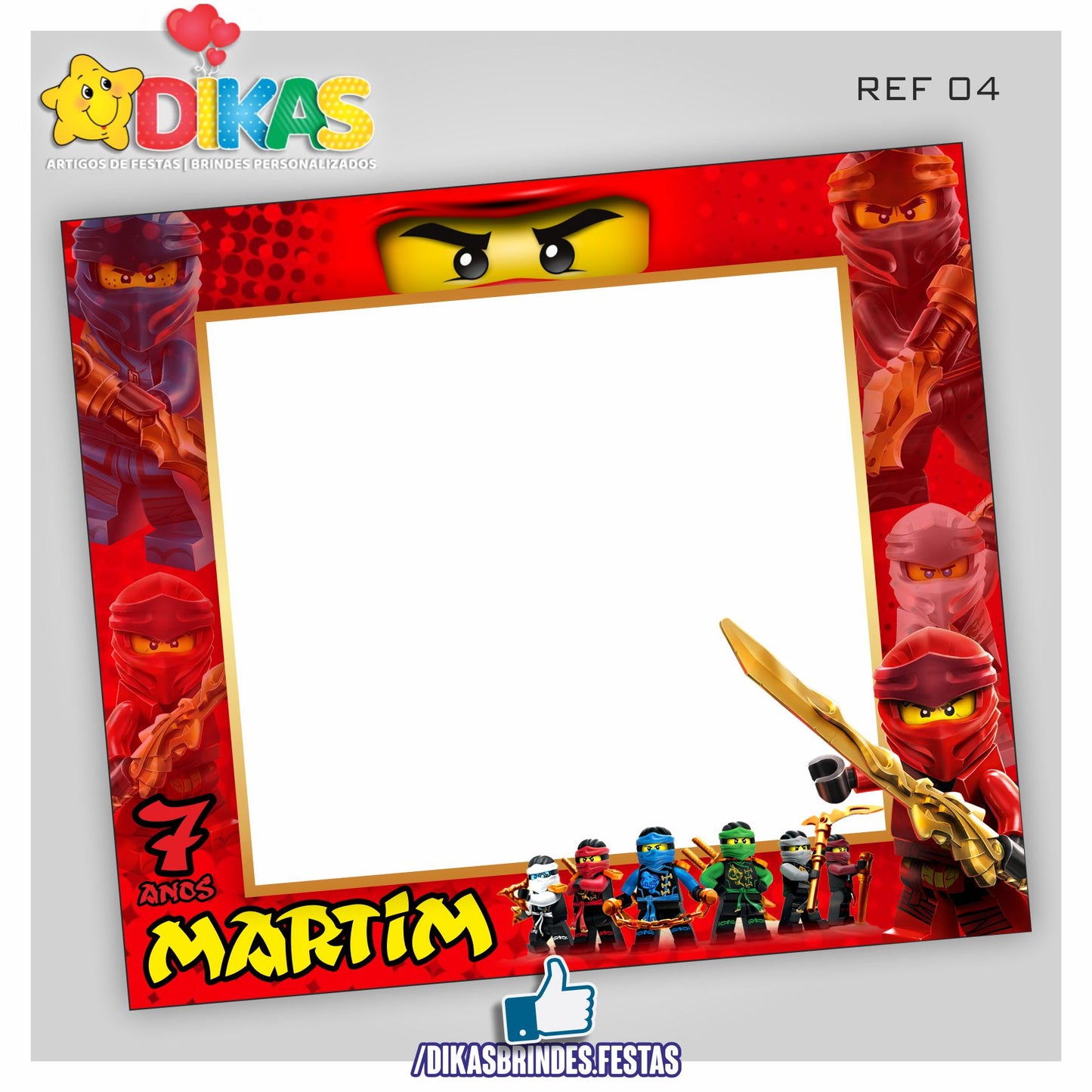 MOLDURA PARA FOTOS - NINJAGO