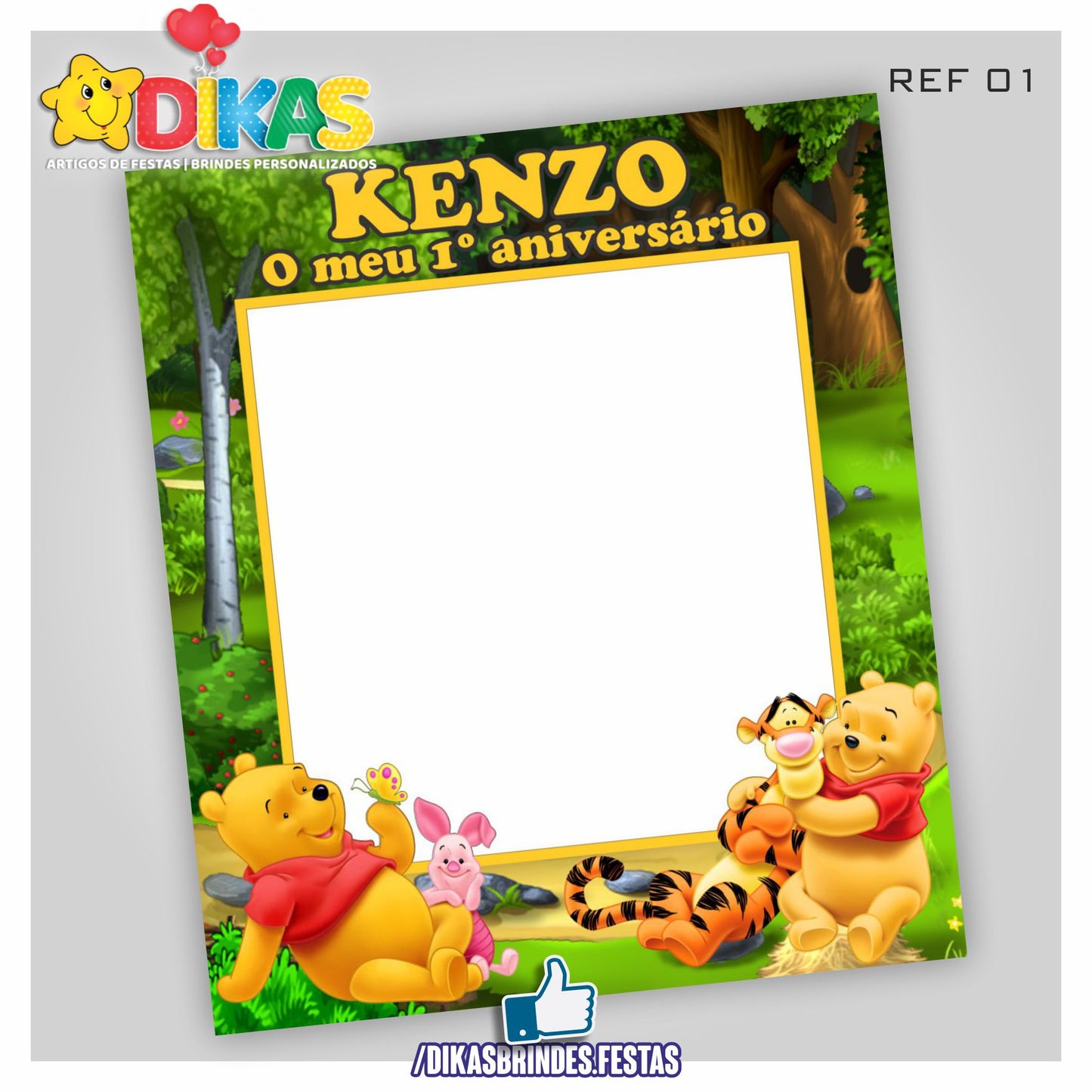 MOLDURA PARA FOTOS - POOH