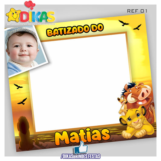 MOLDURA PARA FOTOS - REI LEÃO