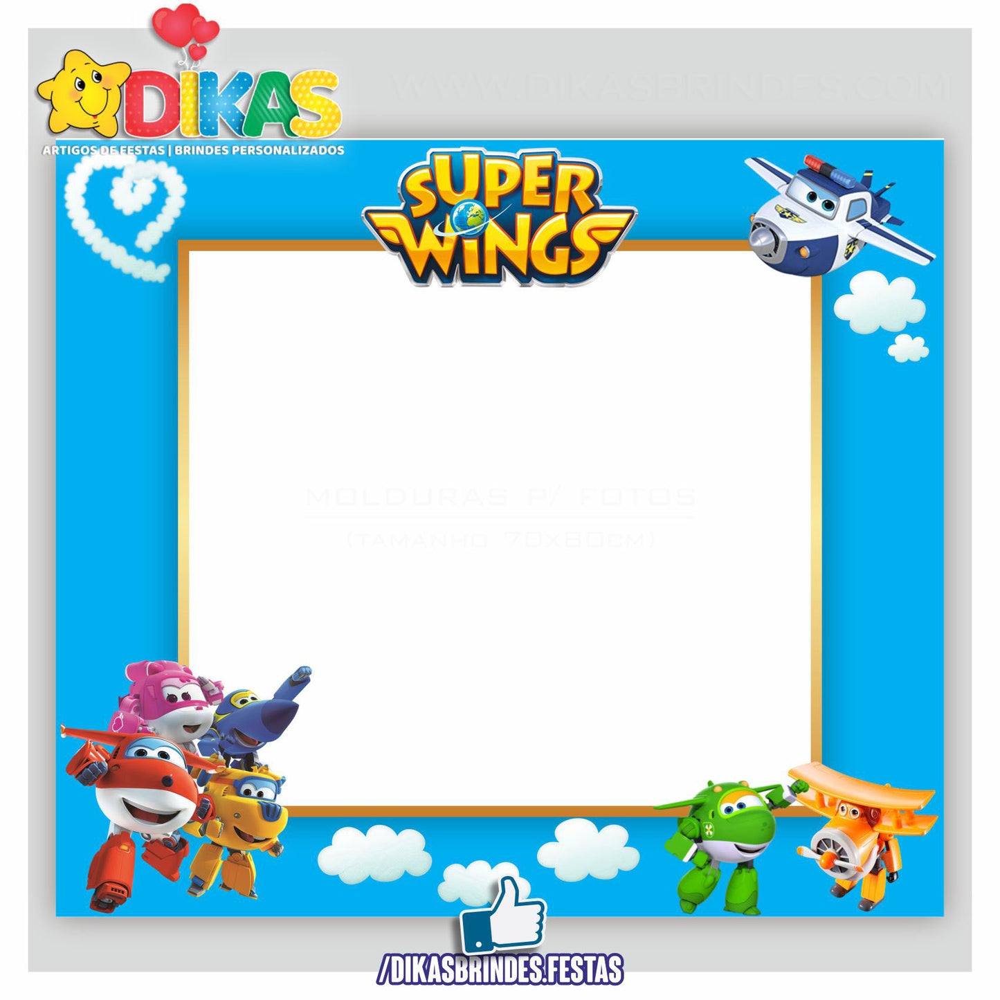 MOLDURA PARA FOTOS - SUPER WINGS