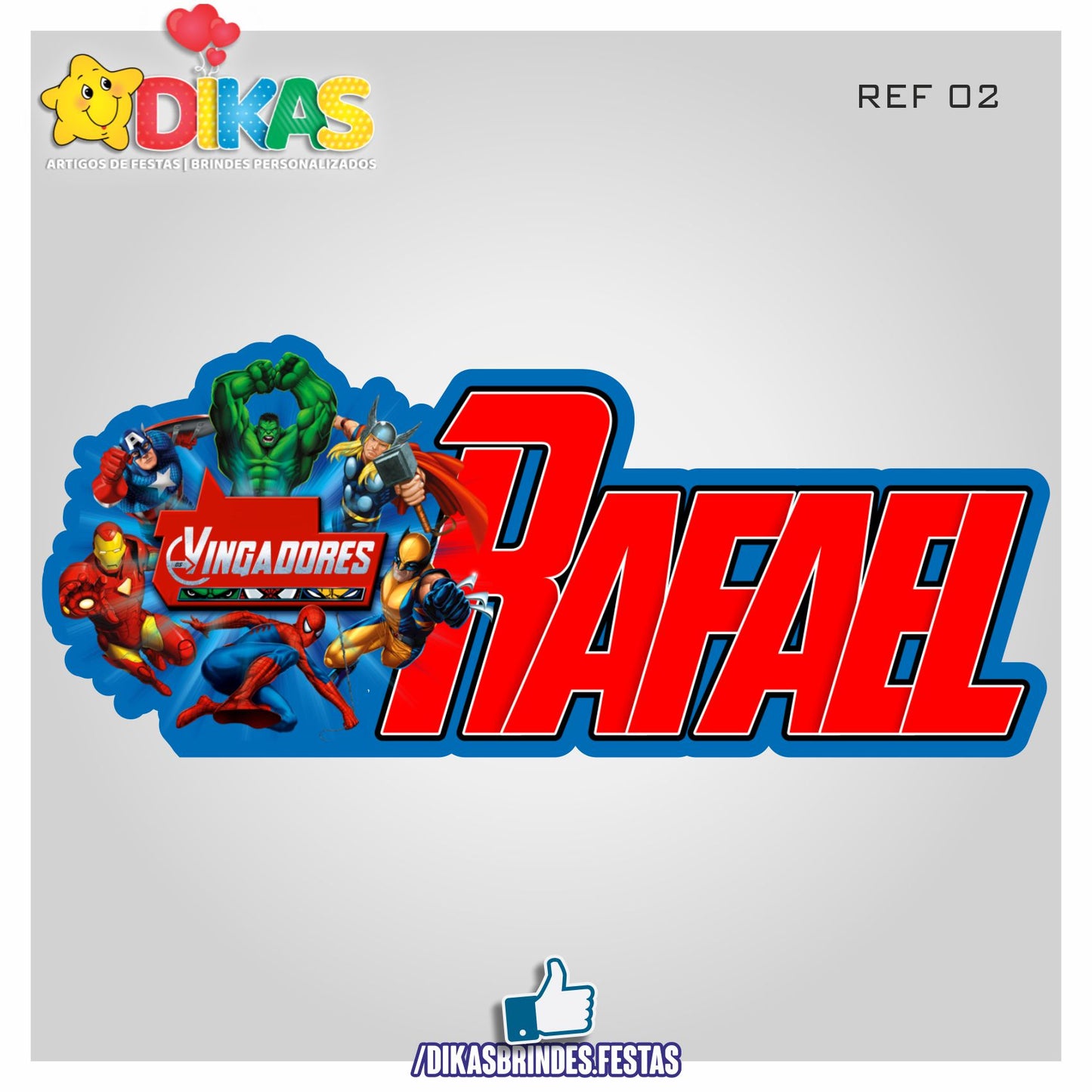 NOME DECORATIVO - AVENGERS