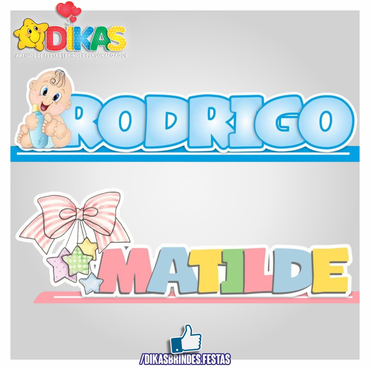 NOME DECORATIVO - BEBÉ
