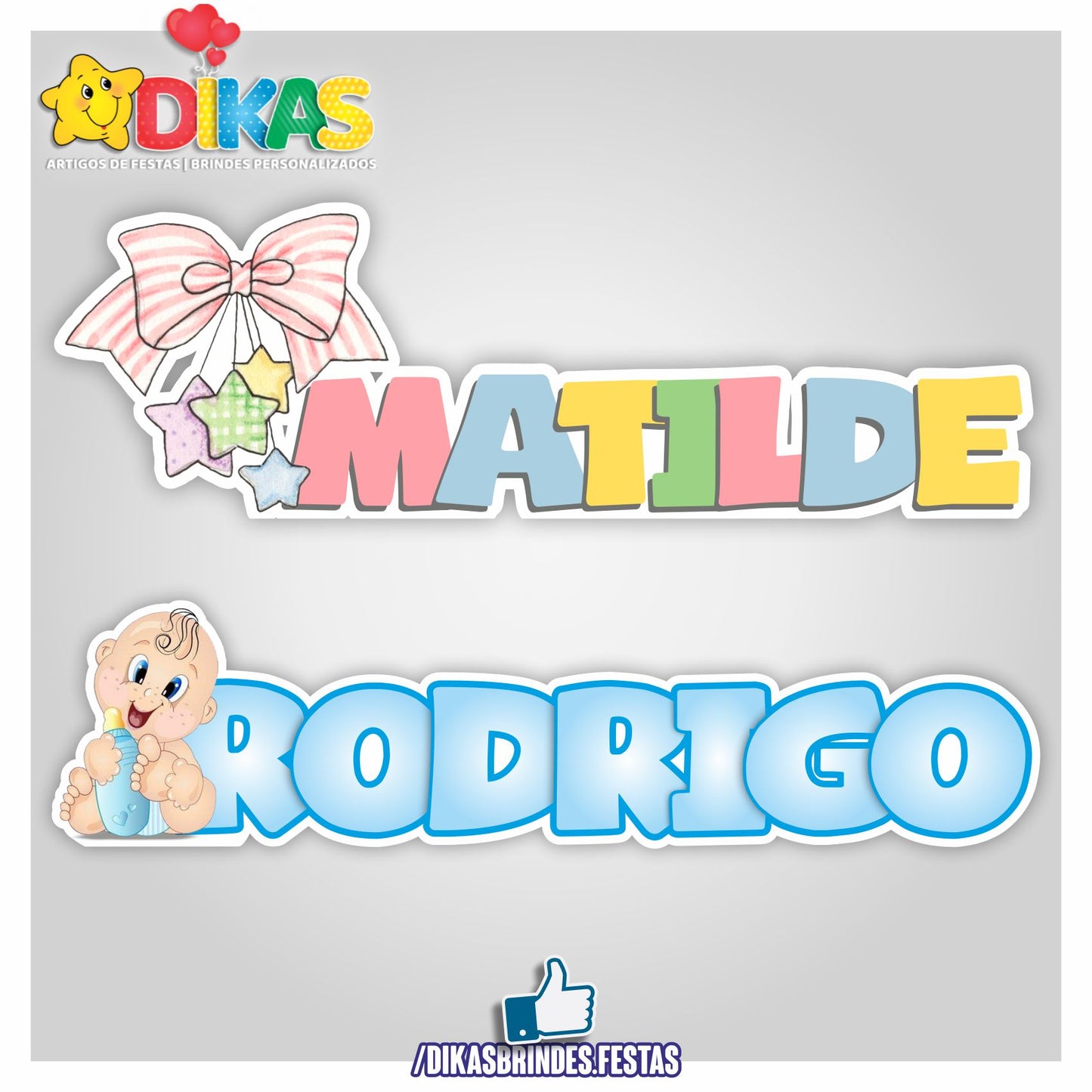 NOME DECORATIVO - BEBÉ