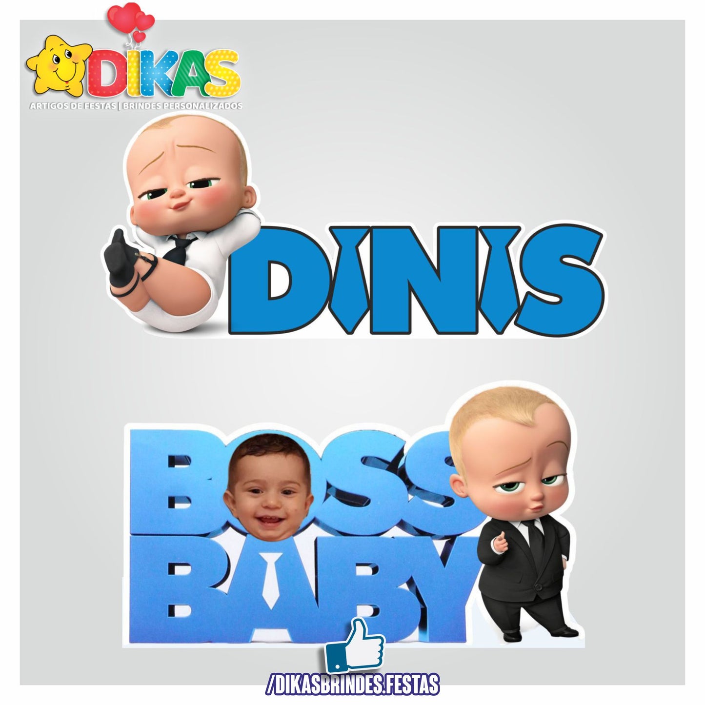 NOME DECORATIVO - BOSS BABY