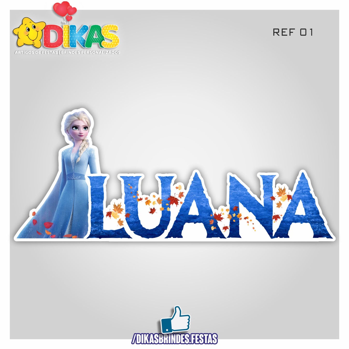 NOME DECORATIVO - FROZEN