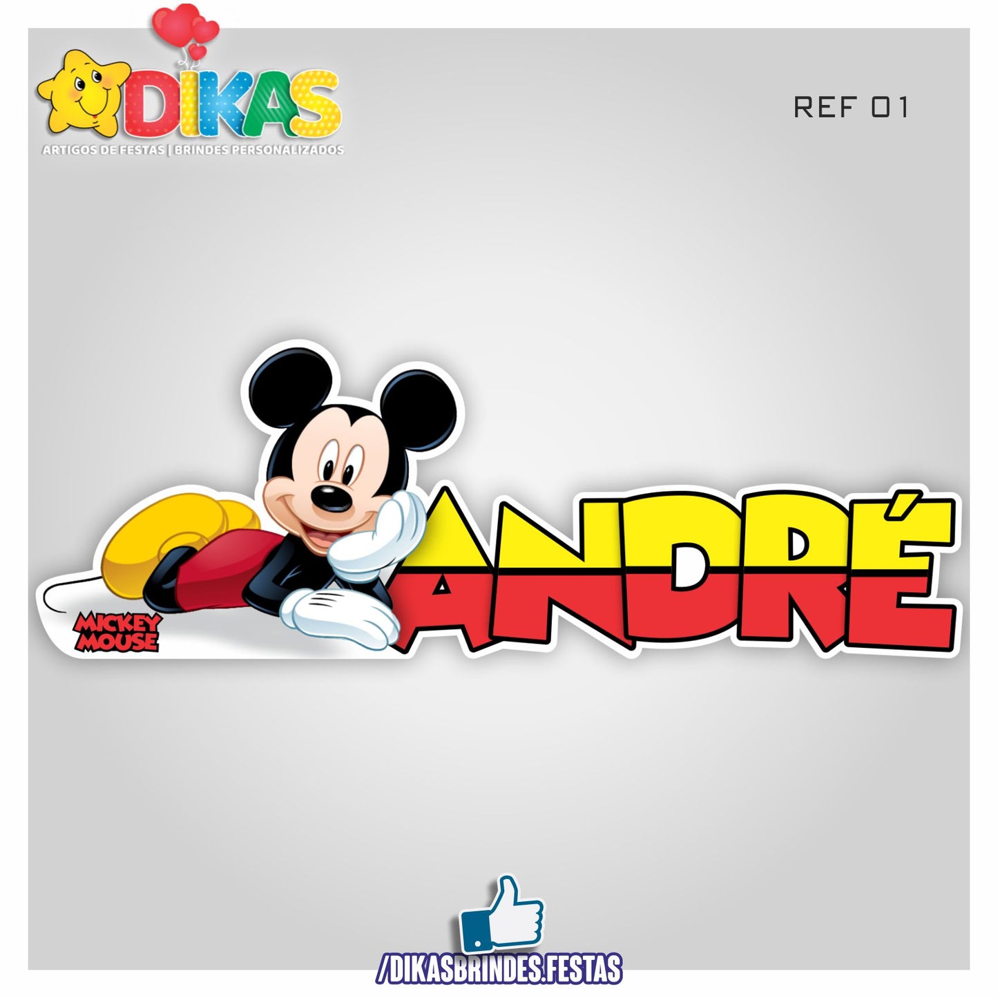 NOME DECORATIVO - MICKEY