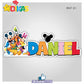 NOME DECORATIVO - MICKEY E OS AMIGOS